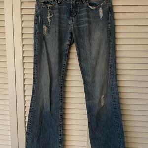 Chip & Pepper Women’s Denim Flared Ripped Jeans